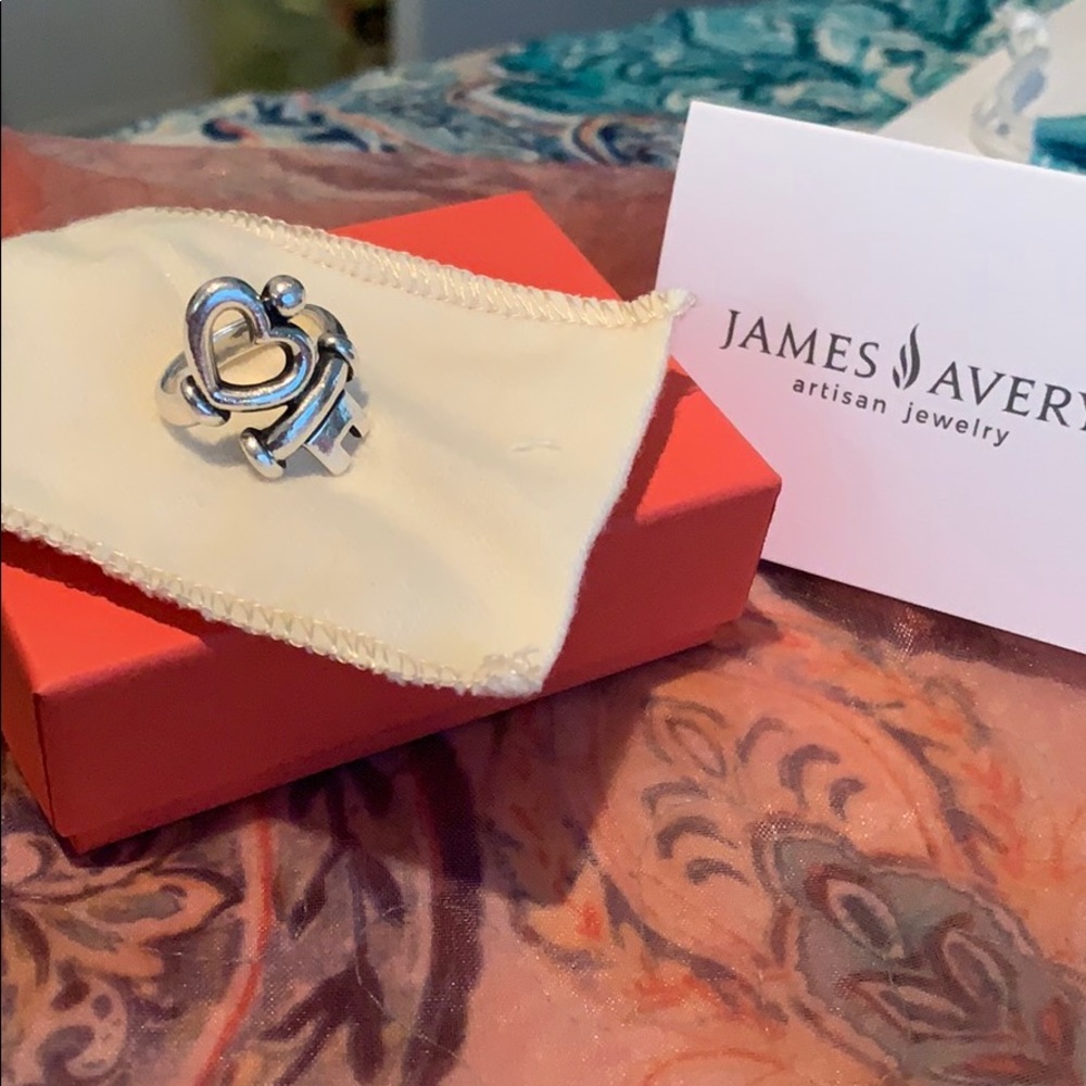 James Avery, key to my heart ring